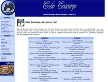 Tablet Screenshot of caboconcierge.net